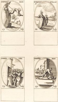 St. Pantaleon; Sts. Nazarius and Celsus; St. Martha; St. Beatrice. Creator: Jacques Callot