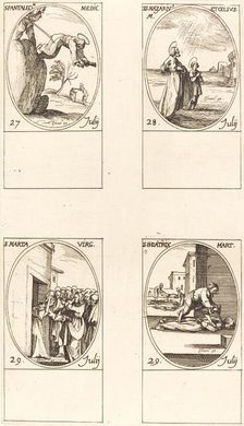St. Pantaleon; Sts. Nazarius and Celsus; St. Martha; St. Beatrice. Creator: Jacques Callot
