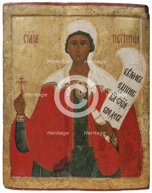 St. Paraskeve Pyatnitsa, unknown date. Creator: Unknown.