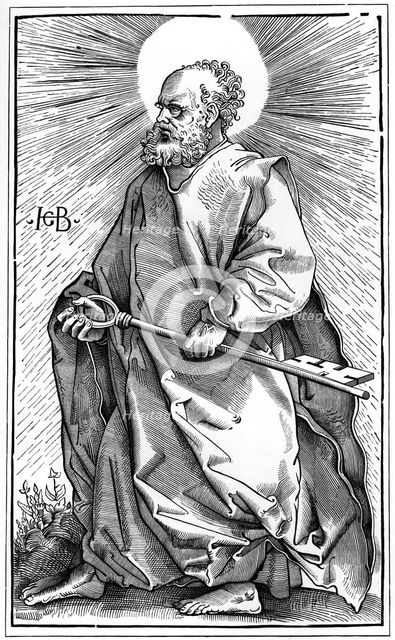 St Peter, 1519 (1849).Artist: A Bisson