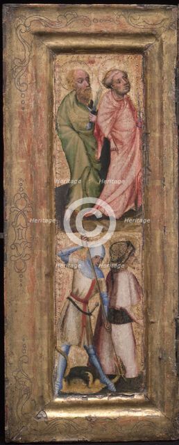 St. Peter and St. Paul; St. George and St. James the Greater, c. 1424. Creator: Unknown.