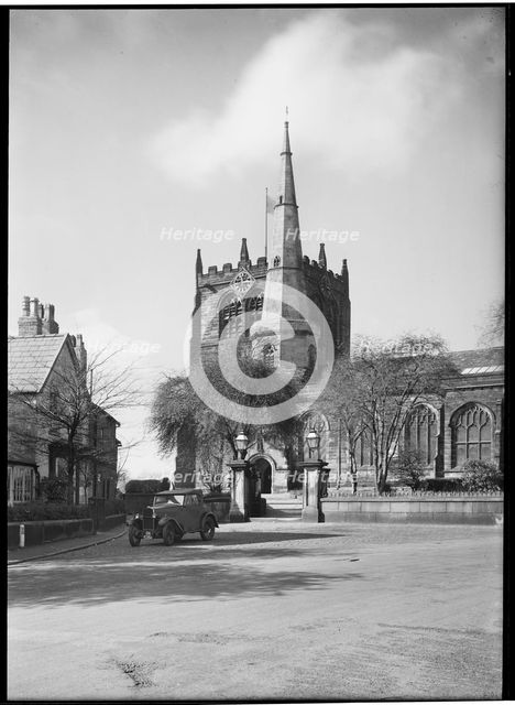 St Peter And St Paul's Church, Church Street, Ormskirk, West Lancashire, Lancashire, Mar 1948. Creator: Margaret F Harker.