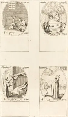 St. Peter, Apostle; St. Mary of Angels; Discovery of the Body of St. Stephen; St. Dom. Creator: Jacques Callot