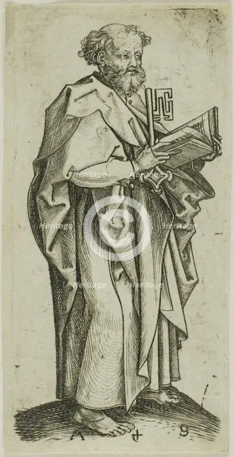 St. Peter, from Apostles, n.d. Creator: Martin Schongauer.