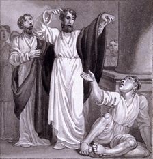 St Peter healing the Cripple at Lystra c1810-c1844. Artist: Henry Corbould