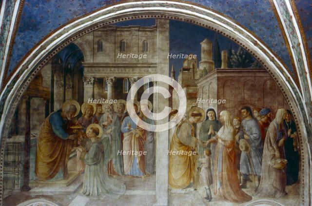 'St Peter ordaining St Stephen Deacon', mid 15th century. Artist: Fra Angelico