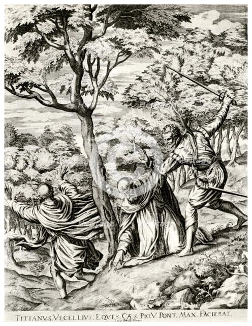 'St Peter Martyr', 16th century, (1937). Artist: Luca Bertelli