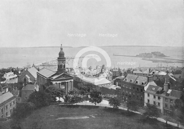 'St. Peter Port and Island, Guernsey', c1896. Artist: Carl Norman.