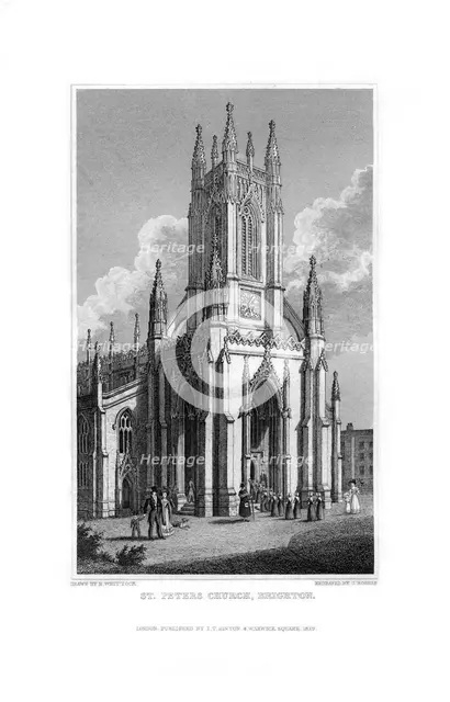 St Peter's Church, Brighton, East Sussex, 1829.Artist: J Rogers