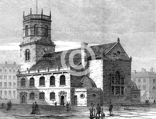 St. Peter's Church, Liverpool, the cathedral of the new diocese, 1880. Creator: Unknown.