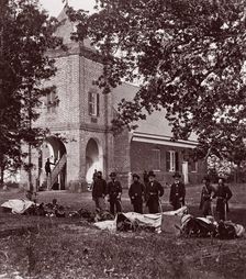 St. Peter's Church near White House, Where Washington was Married. General E. V. Sumner..., 1861-65. Creator: Alexander Gardner