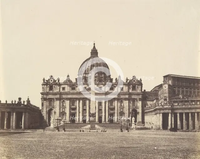 St. Peter's, Rome, 1850s. Creator: Unknown.