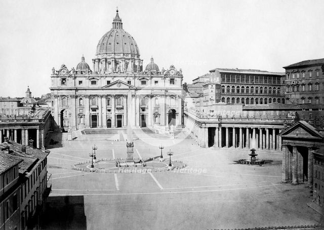 St Peter's Square, Rome, 20th century. Artist: Unknown