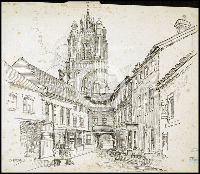 St Peter's Street, Norwich, Norfolk, 1892-1933. Artist: Charles George Harper.