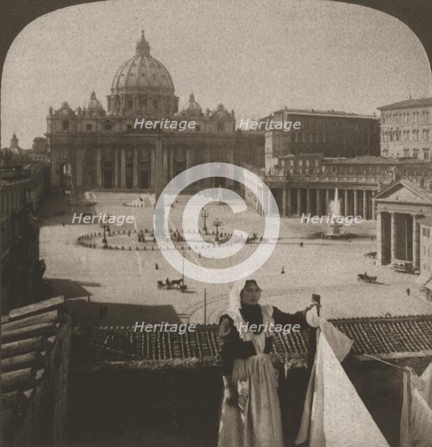'St. Peter's and the Vatican', 1905.  Creator: Works and Sun Sculpture Studios.