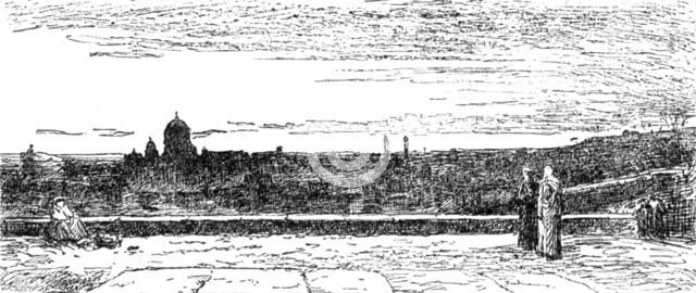 St. Peter's and Monte Mario by J. M. M'Whirter:...Institute of Painters in Oil Colours, 1883. Creator: Dawson.