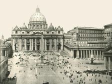 St Peter's Basilica and the Vatican, Rome, Italy, 1895. Creator: W & S Ltd