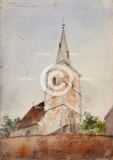 St. Peters Church, Cambridge, England, 1880. Creator: Cass Gilbert.