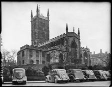 St Peter's Collegiate Church, Lich Gates, Wolverhampton, Spring 1942. Creator: George Bernard Mason