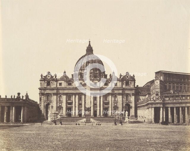 St. Peter's, Rome, 1850s. Creator: Unknown.