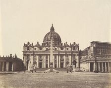 St. Peter's, Rome, 1850s. Creator: Unknown