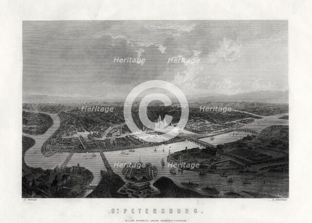 'St Petersburg', Russia, 19th century. Artist: S Bradshaw