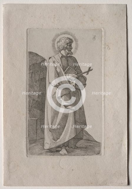St. Philip Neri , 1826. Creator: Johann Friedrich Overbeck (German, 1789-1869); Carl Schulze.