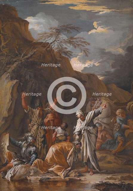 St. Philip Baptising the Eunuch, 1733. Creator: Joseph Goupy.