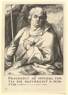 St. Philip, from Christ, the Apostles and St. Paul with the Creed, ca.1589. Creator: Hendrik Goltzius