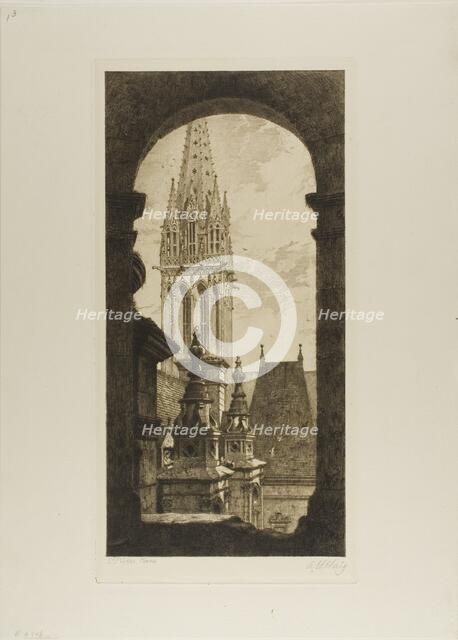 St. Pierre, Caen, 1879. Creator: Axel Herman Haig.