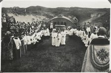St Piran's Oratory, Penhale Sands, Perranzabuloe, Cornwall, 1936. Creator: Unknown