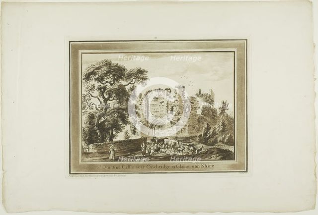 St. Quintin's Castle near Cowbridge in Glamorgan Shire, 1773-75. Creator: Paul Sandby.