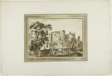 St. Quintin's Castle near Cowbridge in Glamorgan Shire, 1773-75. Creator: Paul Sandby