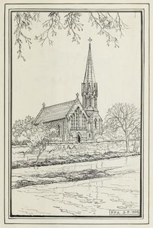 St Robert's Church, Morpeth, Northumberland, 1934. Artist: Peter Frederick Anson