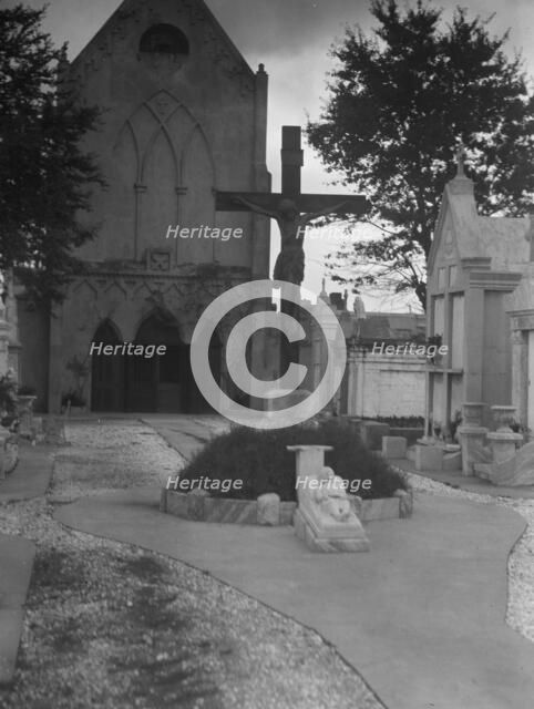 St. Roch Cemetery, New Orleans, between 1920 and 1926. Creator: Arnold Genthe.