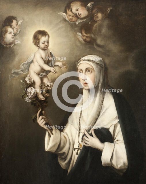St Rosa of Lima. Creator: Anon.