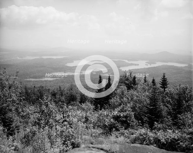 St. Regis Lakes from St. Regis Mtns., Adirondack Mts., N.Y., between 1900 and 1910. Creator: Unknown.