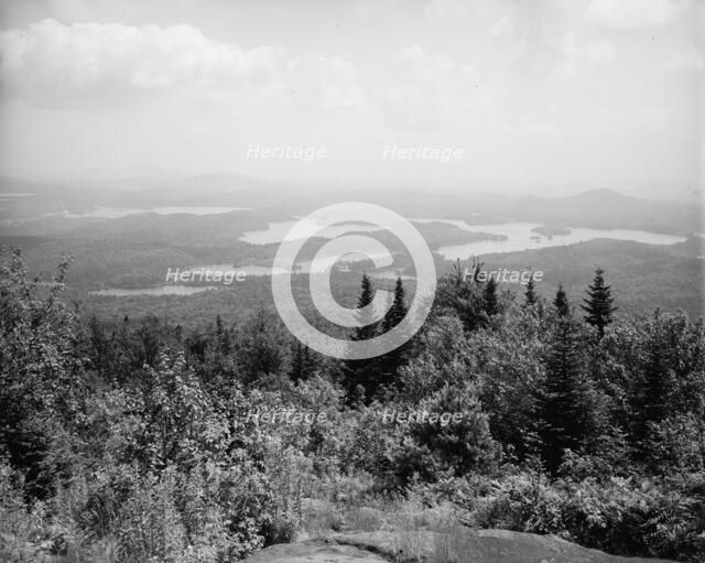 St. Regis Lakes from St. Regis Mtns., Adirondack Mts., N.Y., between 1900 and 1910. Creator: Unknown.