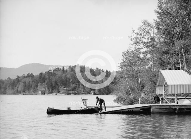 St. Regis Mountain from Upper St. Regis Lake, Adirondack Mountains, c1903. Creator: Unknown.