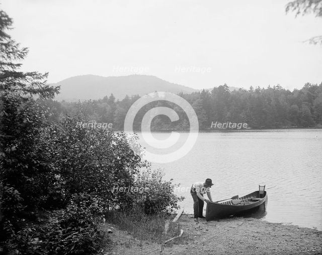 St. Regis Mtn. from Spectacle Lake i.e. Ponds, Adirondack Mtns., N.Y., between 1900 and 1910. Creator: Unknown.