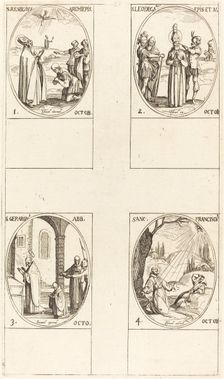 St. Remigius; St. Leodegarius; St. Gerard, Abbot; St. Francis of Assisi. Creator: Jacques Callot