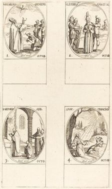 St. Remigius; St. Leodegarius; St. Gerard, Abbot; St. Francis of Assisi. Creator: Jacques Callot