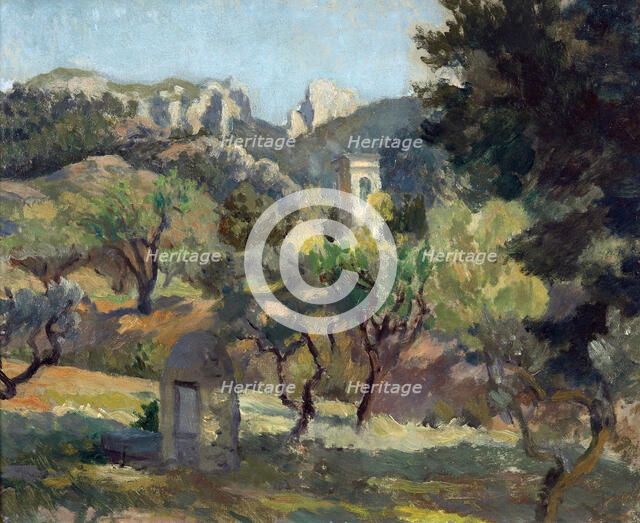 St. Rémy well,  1931-1933. Creator: Roger Fry.