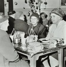 St Richard of Chichester School, Hounslow, London: entertaining old people at Christmas, 1968. Creator: Unknown