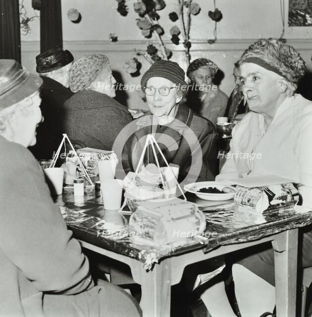St Richard of Chichester School, Hounslow, London: entertaining old people at Christmas, 1968. Creator: Unknown.