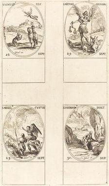 St. Wenceslas; St. Michael, Archangel; The Guardian Angel; St. Jerome. Creator: Jacques Callot
