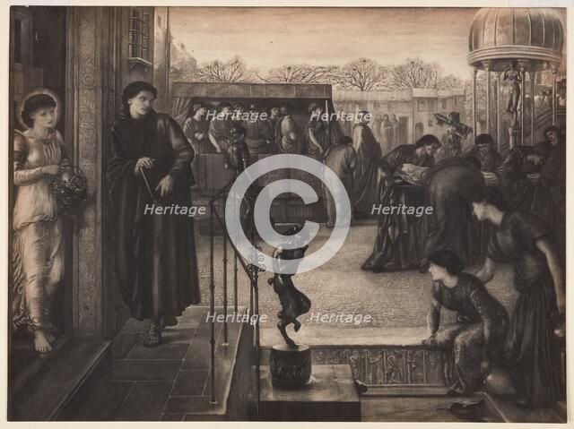 St Theophilus and the Angel, 1874-1951. Creator: Sir Edward Coley Burne-Jones.