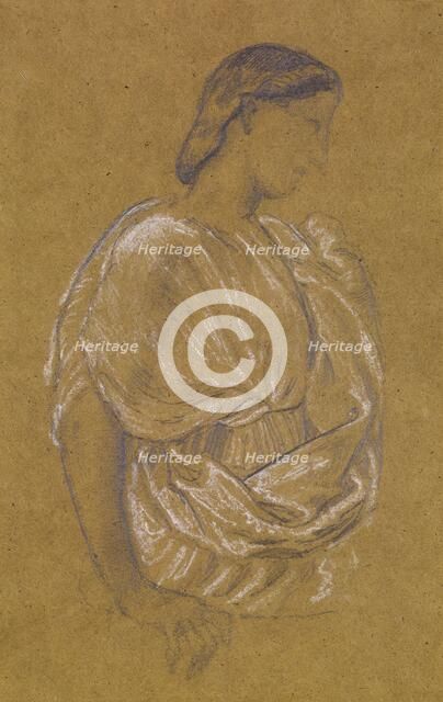 St Theophilus and the Angel - Study of a Court Lady, 1863-67. Creator: Sir Edward Coley Burne-Jones.