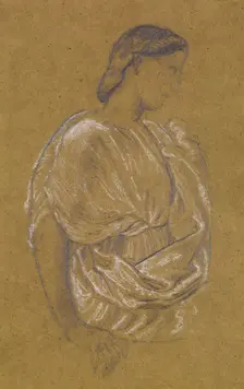 St Theophilus and the Angel - Study of a Court Lady, 1863-67. Creator: Sir Edward Coley Burne-Jones