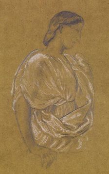 St Theophilus and the Angel - Study of a Court Lady, 1863-67. Creator: Sir Edward Coley Burne-Jones